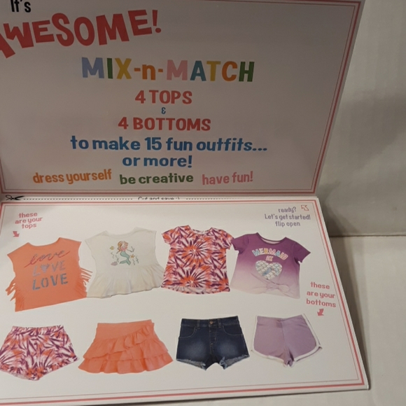 ☆L@@K☆NWT GARANIMALS Girls Pack Interchangeable 8 Piece 2T Set☆Adorable - Picture 5 of 8